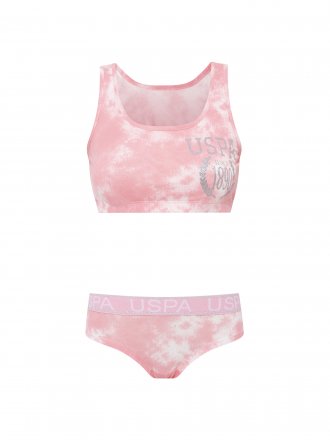 U.S.POLO ASSN. Dámský komplet 66268 růžový